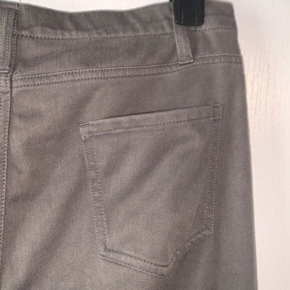 Faded Glory Womens Stretch Pants XL/16-18 Gray Casual Wear Polyester Blend - Picture 7 of 10